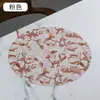 Tapete de Mesa em PVC Tapete de Mesa Vintage Estampado Couro Tapete de Mesa de Chá Chinês Tapete de Isolamento Térmico Impermeável Hotel Comercial Restaurante Tapete para Tigela