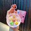 Chaveiro Mini Bolo Desenho Animado Whac-A-Mole Sobremesa Whac-A-Mole Brinquedo Pingente de Bolsa Divertido Pequeno Presente Venda por Atacado