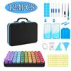 Nuevo kit de pintura de diamantes DIY color degradado bicolor paquete de 30 bolsa de almacenamiento para botellas traje de herramientas para 60 botellas