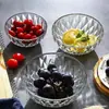 Creativo Bol Transparente de Plástico para Ensalada Placa de Frutas de Alto Valor para el Hogar Dormitorio de Estudiantes Sala de Estar Bol para Postres Verduras