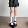 Estilo Japonês Leite Branco Calças de Base de Veludo Preto Meias de Seda Outono e Inverno Feminino Engrossado Quente Macio Menina Primavera e Verão Fino