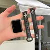 CorreaCompatible con Xiaomi Mi Band 10 Pro, 8 Pro, Redmi 654, Pulsera de muñeca en forma de cruz con doble tachuela de Nappa