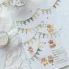 Fita PET Poesia de Açúcar Bandeira de Puxar Série Pequena Coleção Elementos de Natal Criativos Retrô Diário Decoração de Cena DIY Adesivos