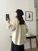 Otoño e Invierno Nueva Camisa Bordada con Solapa Cepillada para Mujer Literaria y Artística Holgada Rejuvenecedora Versátil Camisa Venta al por Mayor