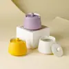 Cenicero de Cerámica con Patrón Giratorio para Uso Doméstico en el Dormitorio, con Tapa, Cenicero Creativo Estilo Chino para Cigarros, Evita que las Cenizas Vuele, Estilo Chino de Alta Gama
