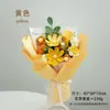 Buquê de Crochê Feito à Mão Produto Acabado, Flores Artificiais Tricotadas com Lã, Dia do Professor, Dia das Mães, Presente de Aniversário, Lembrança Criativa