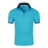 Camiseta Masculina de Manga Curta para o Verão 2026 Polo Fashionável com Gola Reversível Camisa Polo Masculina Estampada