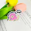 Parche de Gatito Helado de Dibujos Animados Acrílico Lindo Huevo Helado Pizarra Joyería DIY Brillo Fino Crayón Manzana