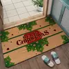 Nueva alfombrilla de Navidad transfronteriza para decoración de entrada de casa, resistente a la suciedad, duradera, fácil de limpiar, felpudo de entrada