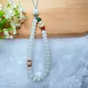 Cadena para Colgar Teléfono Móvil Artística Retro Bodhi Natural Cuerda para Colgar Piedra Shoushan Funda para Teléfono Móvil Cuerda de Mano