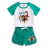 Wo ropa infantil traje infantil 2022 ropa de verano Nueva camiseta de manga corta para niños y niñas pantalones cortos moda conjunto de dos piezas tendencia