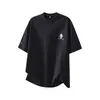 Camiseta de Manga Corta Pesada Estampada Retro Americana de Gama Alta para Hombre 2026 Verano Nuevo Estilo Holgada Moderna Top de Media Manga