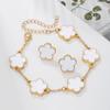 Explosiones Europeas y Americanas Pulsera de Trébol de Cuatro Hojas Pulsera Sánscrita Pendientes de Trébol de Cuatro Hojas de la Suerte Pulsera Traje Pulsera Pendientes