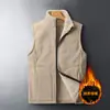 Chaleco Hombre talla extra Chaqueta Deportiva de Polar Chaleco Cálido con Forro de Polar de Invierno para Hombres de Mediana Edad y Mayores Chaleco