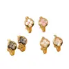 Aretes Redondos de Nácar Natural, Lujo Accesible Elegante, Aretes de Medio Círculo en Forma de C, Aguja de Plata S925, Aretes de Moda y Versátiles Venta al por Mayor