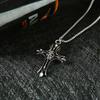 Colar Hiphop Trendy de Rua Longo de Aço Titânio Ins para Meninos Corrente para Suéter Masculina e Feminina Acessórios para Música Eletrônica de Discoteca