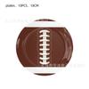 Amazon Super Bowl Fãs Tema Rugby Festa Suprimentos Mesa Descartável Bandeja de Papel Copo de Papel Lenço conjunto