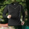Camiseta de Manga Longa para Homens, Roupa de Verão Fina de Secagem Rápida, Tops Esportivos Respiráveis, Roupas para Corrida ao Ar Livre e Fitness, Tamanho Grande 100kg