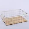 Cesta de ferro estilo nórdico para casa, roupas, cosméticos, máscaras, artigos diversos, lanches de frutas, armazenamento de livros de mesa