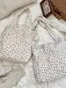 58113 Nova Bolsa de Ombro de Lona Floral Estilo Coreano Feminina de Verão Grande Capacidade Bolsa de Ombro Bolsa Transversal de Compras