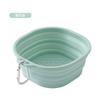 Tazón de Silicona para Perro Tazón para Alimentar Mascotas para Exterior Portátil Plegable Retráctil Tazón de Silicona para Alimentar con Agua para Mascotas con Hebilla para Colgar