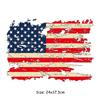 Estampagem de ponto Bandeira americana Moletom Camiseta Roupas Impressão por transferência de calor Estampagem Adesivo Stretch A-Grau Lavagem Proteção ambiental Estampagem
