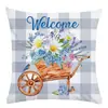 Almohada del Día de Acción de Gracias Transfronteriza Juego de Cojines de Silla de Verano Nórdico Cubierta de Sofá Funda de Cojín de Mesita de Noche Productos para el Hogar al por Mayor
