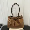 Bolso de hombro para el trabajo, bolso de mano tipo tote, lunares retro de gran capacidad, moderno para mujer 2026, lazo, bolso casual nuevo