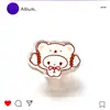 Clip de Plástico PP de Dibujos Animados Elf Sanrio de Harina de Trigo, mismo estilo que el clip de almacenamiento de acrílico transparente, lindo clip de papelería de dibujos animados