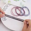 Goma para coleta tres en uno estilo coreano, Banda elástica alta para el cabello, Accesorio para el cabello simple y duradero