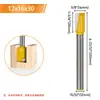 Cuchillo de Limpieza de Fondo Extendido de 12 Mangos con Hoja de Doble Filo Fresadora para Carpintería Fresadora de Agujeros para Cerradura de Puerta Fresadora de Ranurado de Limpieza de Fondo