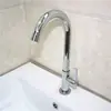 Nova torneira de cozinha de aço inoxidável 201 galvanizada, redonda, vertical, 24 tubos, com esfera, resfriamento único, vertical, lavatório