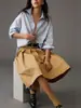 Camisa Bestseller Transfronteiriça Europeia e Americana com Silhueta Solta para Mulheres, Gola Lapela, Bolso Único, Ombros Caídos, Manga Longa, Camisa Preguiçosa para Camadas e Uso Diário
