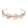 Diadema Metálica Barroca de Hojas de Árbol de Moda Europea y Americana Transfronteriza Diadema Nupcial Tocado de Diosa Griega Femenina Accesorios para el Cabello