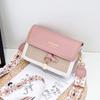 Bolso con Correa Ancha al Hombro 2021 Nuevo de Moda para Mujer Bolso de un Solo Hombro Bolso Cuadrado Pequeño con Múltiples Compartimentos Bolso Cruzado Pequeño Estilo Fresco Apertura y Cierre con Hebilla Magnética