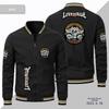 Jaqueta Masculina Fina de Comércio Exterior 2023 Casual Jaqueta Padrão de Carro Casaco Moda Esportiva Tamanho Europeu Roupa Masculina Padrão de Carro Americano