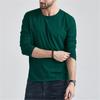 Explosões do Comércio Exterior 2024 Camiseta Lisa de Manga Longa Masculina Slim Fit Emagrecedora Camiseta Básica Clássica para Homens e Mulheres
