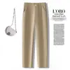 Pantalones de traje de otoño, pierna recta, cintura alta, adelgazantes, versátiles, pantalones largos casuales para mujer, elegantes y de nuevo diseño