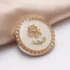 Suministro Directo de Fábrica Botones Metálicos de Pierna Alta Cosidos a Mano, Abrigos y Cortavientos de Gama Alta, Accesorios Decorativos, Botones Redondos de Diamante