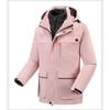 Chaqueta tres en uno impermeable a prueba de viento para deportes al aire libre, estampado, ropa de viaje para esquí de montaña, ropa de trabajo, estampado personalizado por lotes