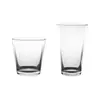 Vaso de Vidrio en Forma de V Alto Transparente Taza de Agua Taza de Cerveza Taza de Té de Leche Café Té de Frutas Taza de Agua para Restaurante Hogar