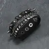 3 Nuevas Pulseras de Cadena Estilo Punk Europeo y Americano, Pulseras Personalizadas para Hombre, Accesorios de Joyería con Remaches Hip-Hop