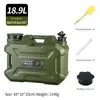 5 galones (18.9 litros) cubo de agua PE de grado alimenticio para exteriores con grifo, tanque de agua portátil para uso en coche y camping