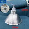 Pantalla de Lámpara Gruesa de LED con 6.5 Agujeros y Núcleo de Cobre, Cubierta Reflectante de Aluminio Industrial y Minera, Poste de Lámpara con Cable Colgante, Cadena Colgante para Almacén de Fábrica
