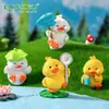 Paisaje en miniatura, linda figurita de animal de pato amarillo, caja sorpresa, decoración para jardinería y paisajismo, accesorios, pequeños adornos para coche o escritorio