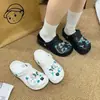Accesorios DIY para Zapatos Crocs: Cadena de Mariposa Estilo Chanel, Hebilla Decorativa de Sirena, Hebilla Desmontable para Zapato