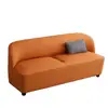 Sofá Pequeno para Apartamento Sala de Estar Luxo Leve Casa Quarto Loja de Roupas Área de Descanso Sofá Reto para Duas ou Três Pessoas Retrô