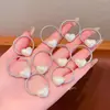 Banda de Goma Nueva de Alta Elasticidad con Bola Plateada Casual para Cola de Caballo Duradera Cuerda para el Cabello de Niñas Estrella de Cinco Puntas