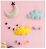 Accesorios para carpas infantiles, fieltro no tejido, nubes, gotas de lluvia, accesorios de tiro, decoración colgante de Año Nuevo