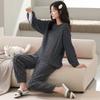 Invierno cálido franela ropa de casa nuevo pijama de forro polar engrosado traje de vellón coral para mujer venta al por mayor de fábrica